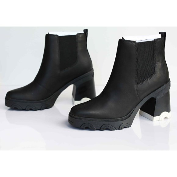 Worn once! Sorel Brex Heel Chelsea in Black, Size 10.5 - Picture 3 of 10
